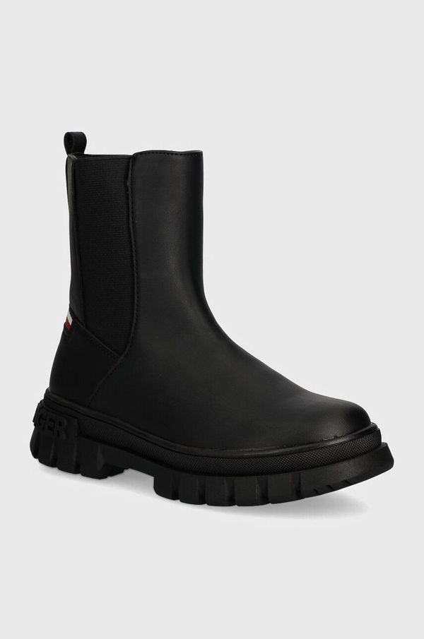 Tommy Hilfiger Dječje gležnjače Tommy Hilfiger boja: crna, T3A5-33599