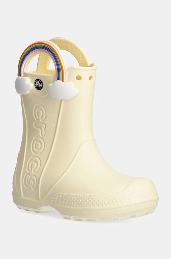 Crocs Dječje gumene čizme Crocs HANDLE IT RAINBOW RAIN BOOT boja: žuta, 210026