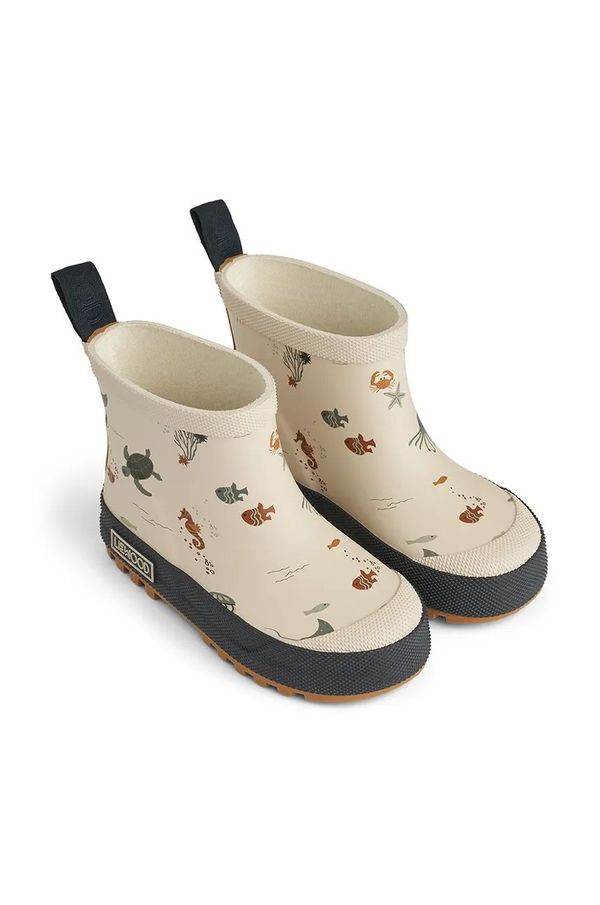 Liewood Dječje gumene čizme Liewood Tekla Printed Rainboot boja: bež