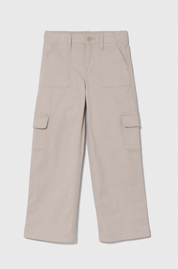Abercrombie & Fitch Dječje hlače Abercrombie & Fitch boja: bež, bez uzorka