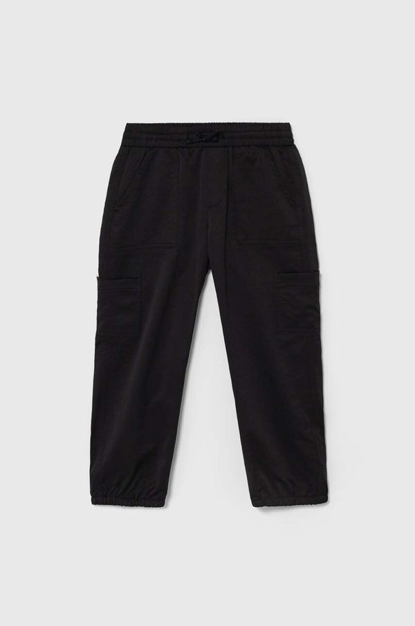 Abercrombie & Fitch Dječje hlače Abercrombie & Fitch boja: crna, bez uzorka