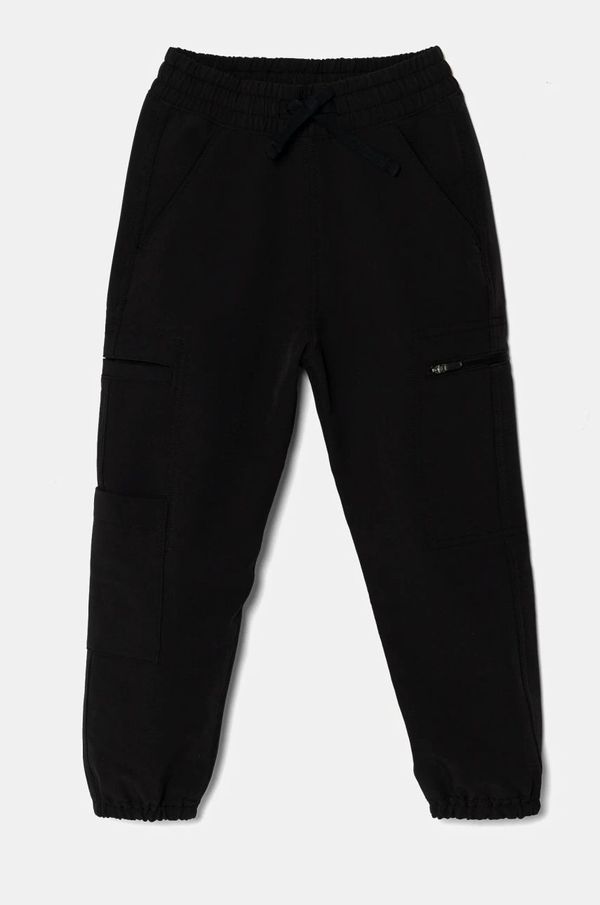 Abercrombie & Fitch Dječje hlače Abercrombie & Fitch boja: crna, bez uzorka, KI234-4088