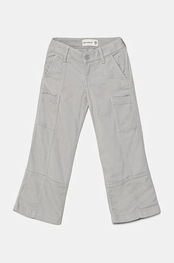 Abercrombie & Fitch Dječje hlače Abercrombie & Fitch boja: siva, bez uzorka, KI256-4072