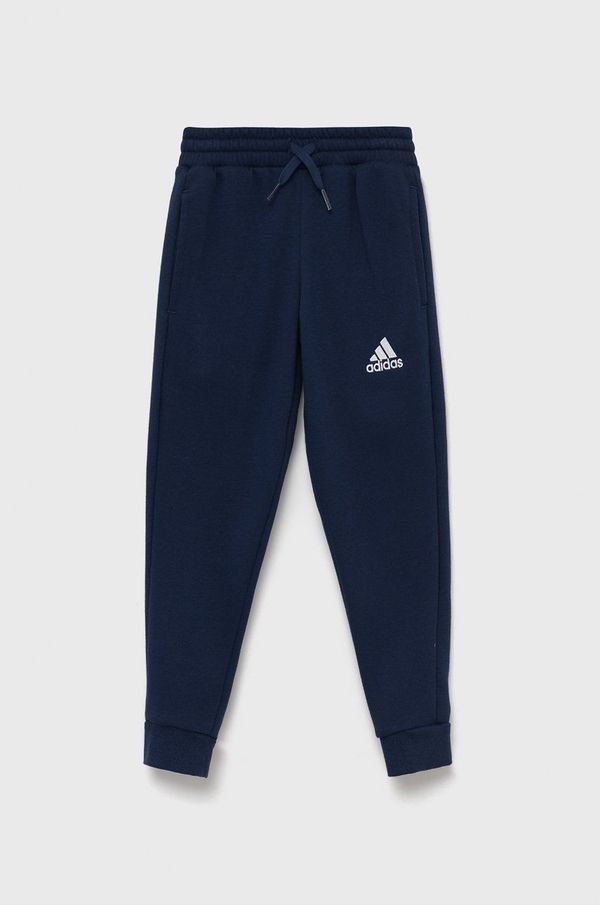adidas Performance Dječje hlače adidas Performance boja: tamno plava, glatke