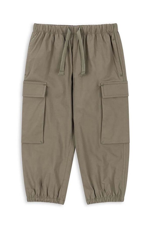 Konges Sløjd Dječje hlače Konges Sløjd PEPPE PANTS GOTS boja: zelena, bez uzorka, KS101641