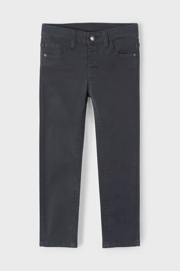 Mayoral Dječje hlače Mayoral slim fit basic boja: crna, bez uzorka, 509