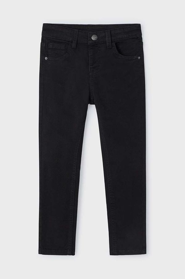 Mayoral Dječje hlače Mayoral slim fit basic boja: crna, bez uzorka, 517