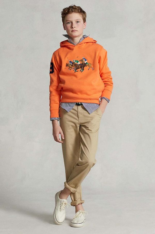 Polo Ralph Lauren Dječje hlače Polo Ralph Lauren boja: bež, bez uzorka, 323855394002