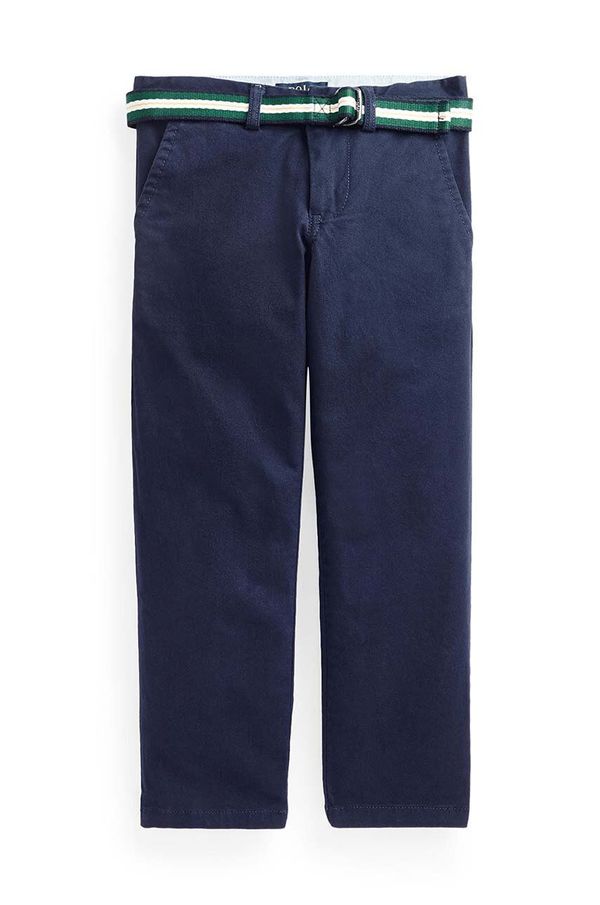 Polo Ralph Lauren Dječje hlače Polo Ralph Lauren boja: tamno plava, bez uzorka, 322855394001