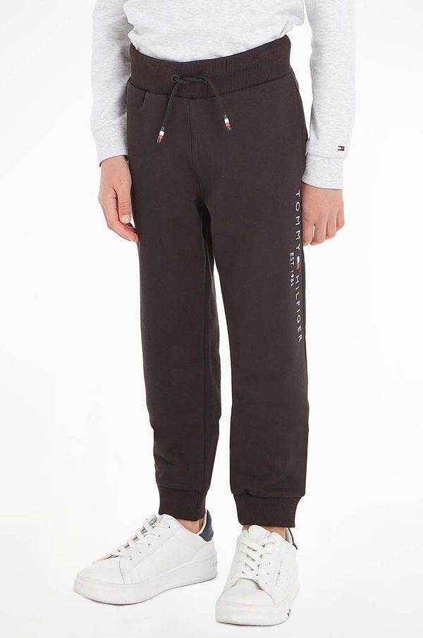 Tommy Hilfiger Dječje hlače Tommy Hilfiger boja: crna