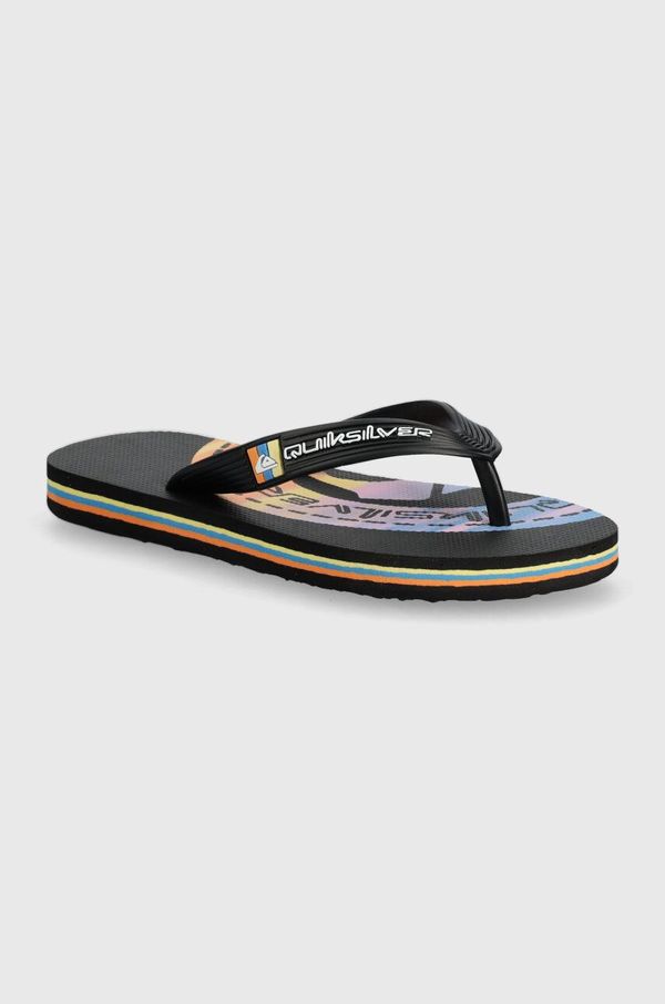 Quiksilver Dječje japanke Quiksilver MOLOKAI ART II boja: crna