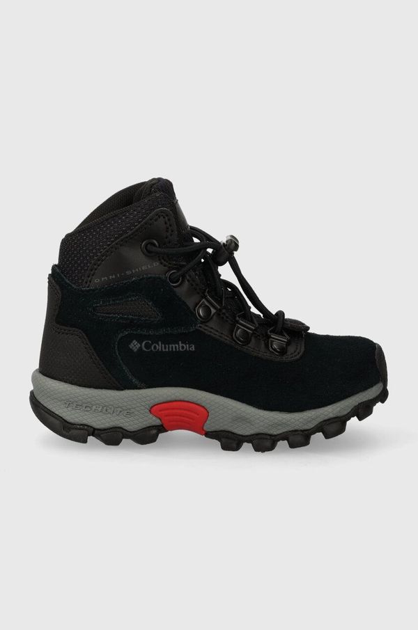 Columbia Dječje kožne cipele Columbia YOUTH NEWTON RIDGE AMPED boja: crna
