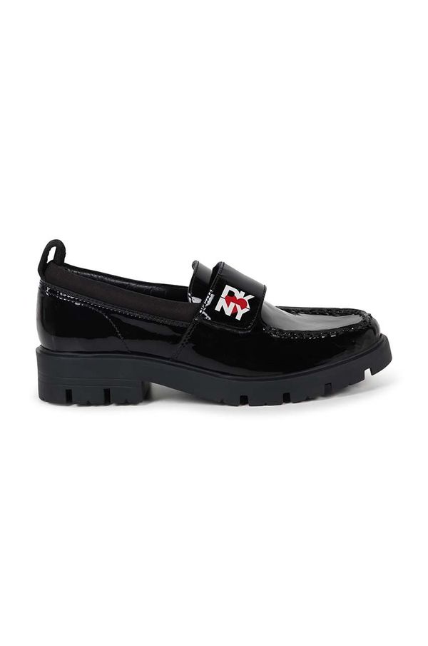 DKNY Dječje kožne mokasinke Dkny boja: crna, D62081