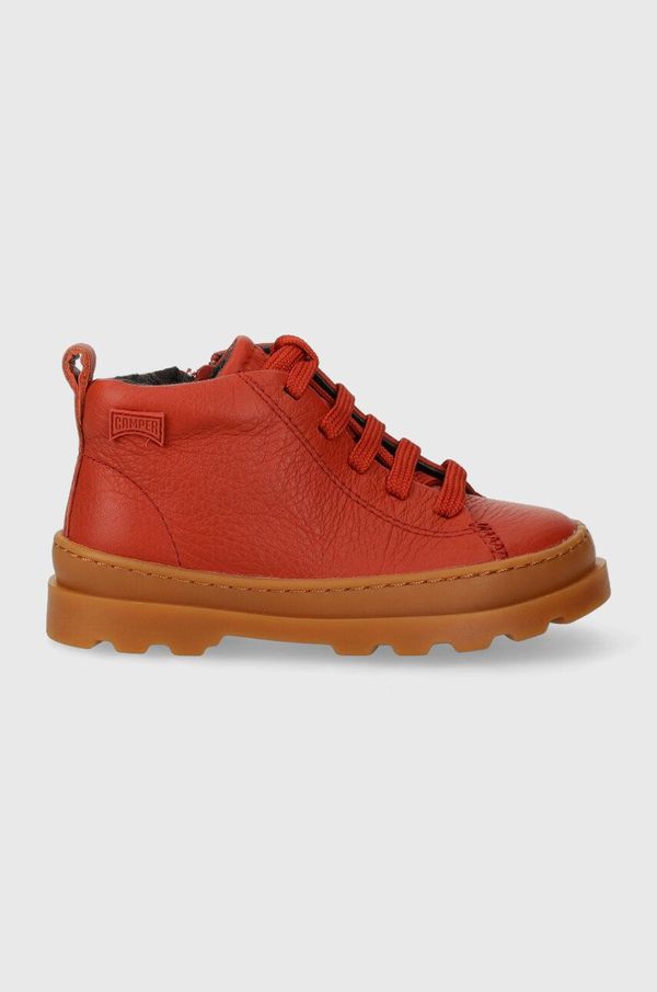 Camper Dječje kožne polucipele Camper Brutus FW boja: bordo