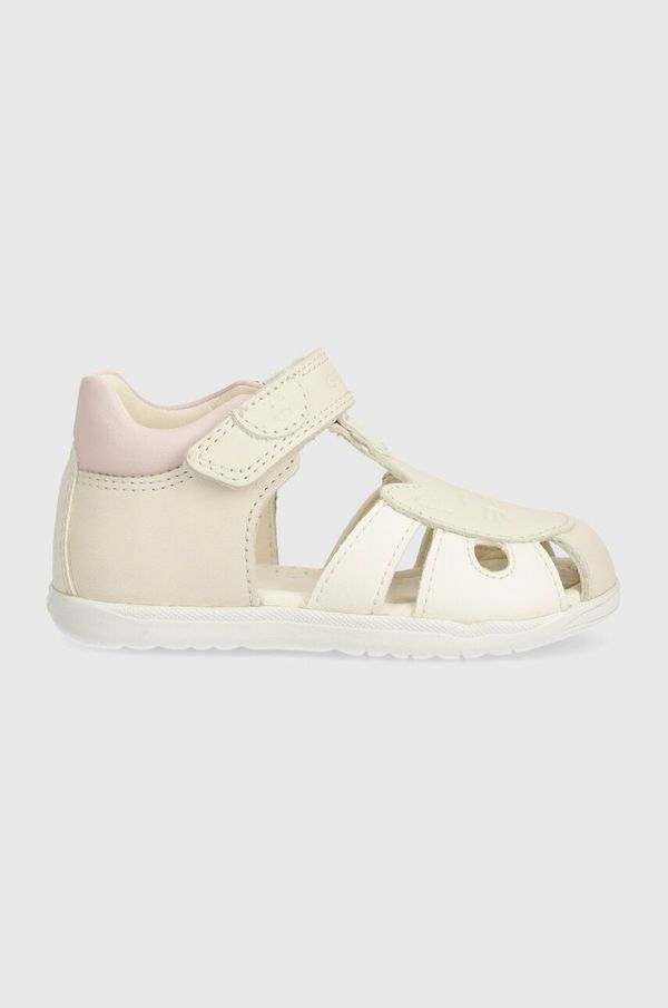 Geox Dječje kožne sandale Geox SANDAL MACCHIA boja: bež