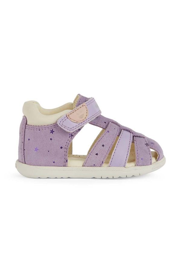 Geox Dječje kožne sandale Geox SANDAL MACCHIA boja: ljubičasta