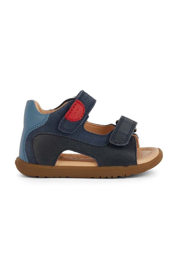 Geox Dječje kožne sandale Geox SANDAL MACCHIA boja: tamno plava