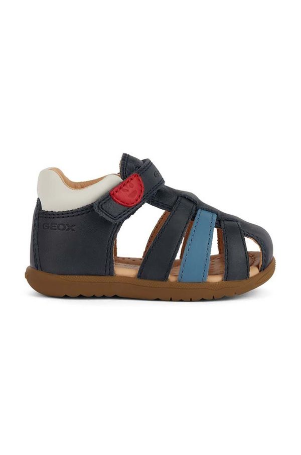 Geox Dječje kožne sandale Geox SANDAL MACCHIA boja: tamno plava