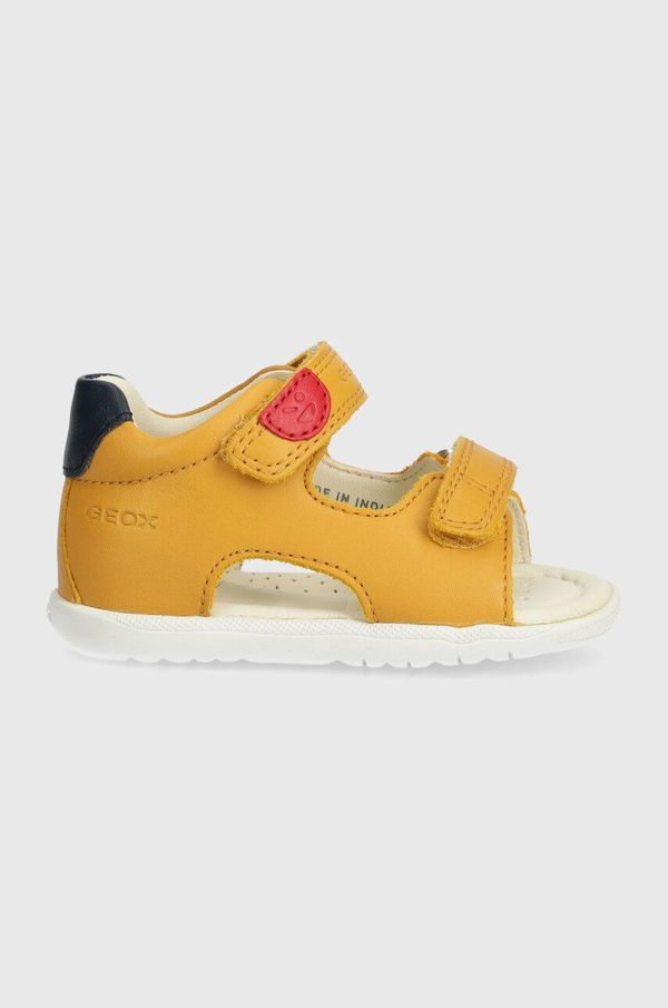 Geox Dječje kožne sandale Geox SANDAL MACCHIA boja: žuta