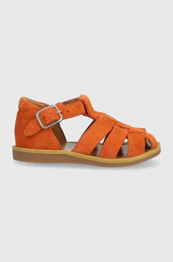 Pom D'api Dječje kožne sandale Reebok Classic boja: smeđa