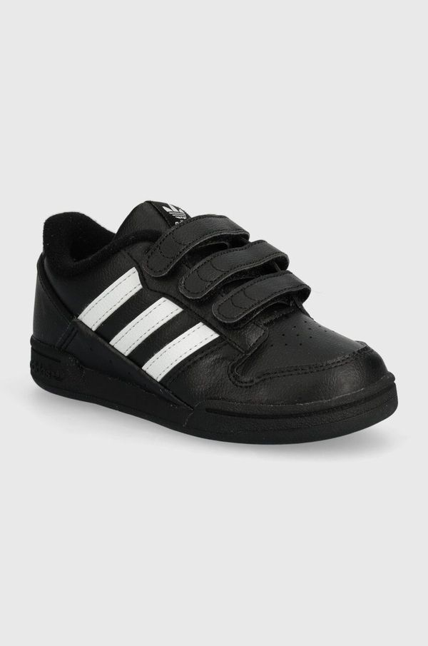 adidas Originals Dječje kožne tenisice adidas Originals boja: crna