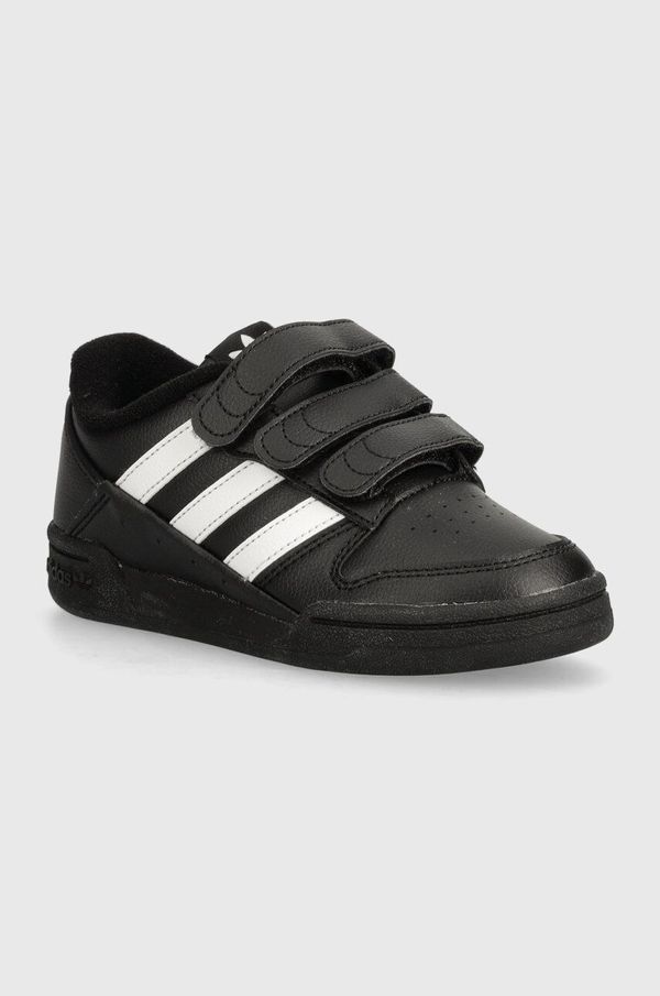 adidas Originals Dječje kožne tenisice adidas Originals TEAM COURT 2 STR CF boja: crna, ID6633