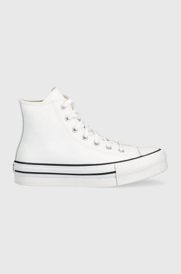 Converse Dječje kožne tenisice Converse Chuck Taylor All Star Eva Lift boja: bijela