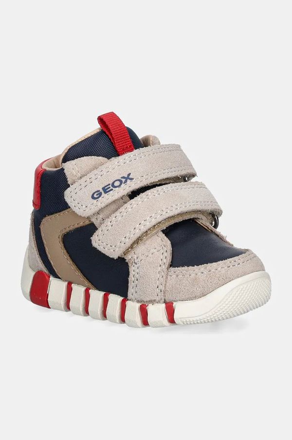 Geox Dječje kožne tenisice Geox IUPIDOO boja: bež, B4655B.022BC