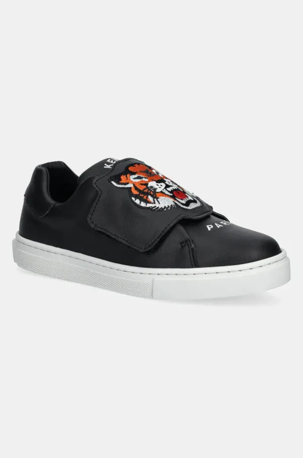 Kenzo kids Dječje kožne tenisice Kenzo Kids boja: tamno plava, K60898
