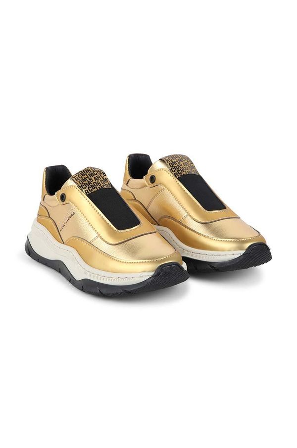 Marc Jacobs Dječje kožne tenisice Marc Jacobs boja: zlatna, W60375