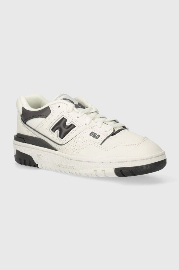 New Balance Dječje kožne tenisice New Balance GSB550BH boja: bijela