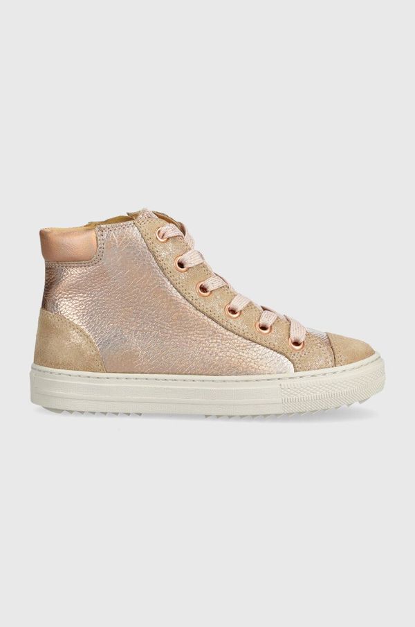 Pom D'api Dječje kožne tenisice Pom D'api SWAG ZIP LACE boja: ružičasta