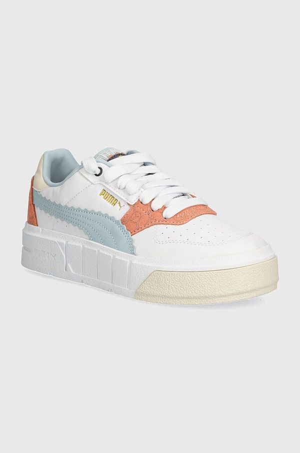 Puma Dječje kožne tenisice Puma Cali Court Offside boja: bijela, 397921