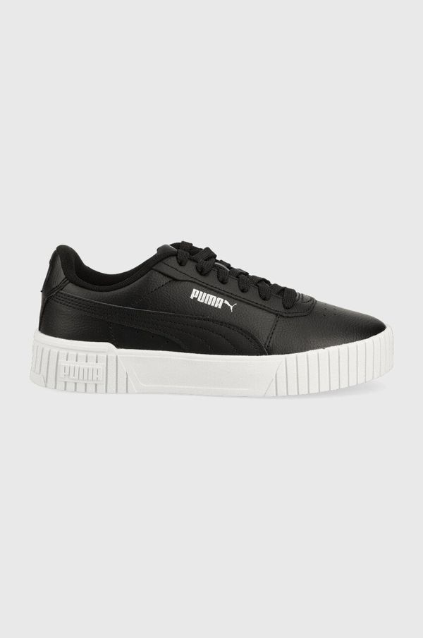 Puma Dječje kožne tenisice Puma Carina 2.0 Jr boja: crna
