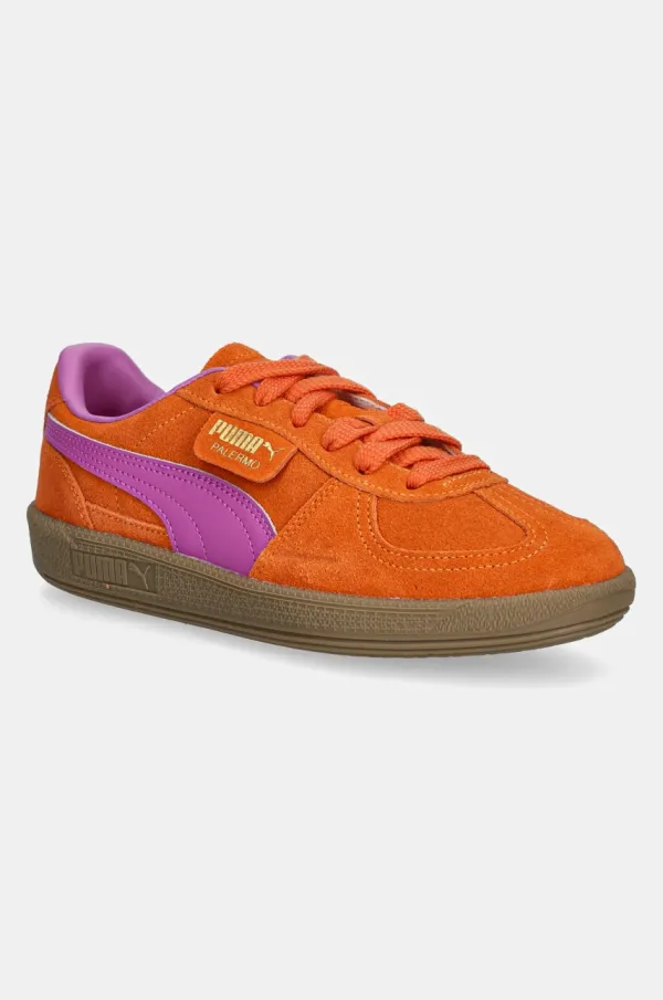 Puma Dječje kožne tenisice Puma Palermo boja: narančasta, 397271