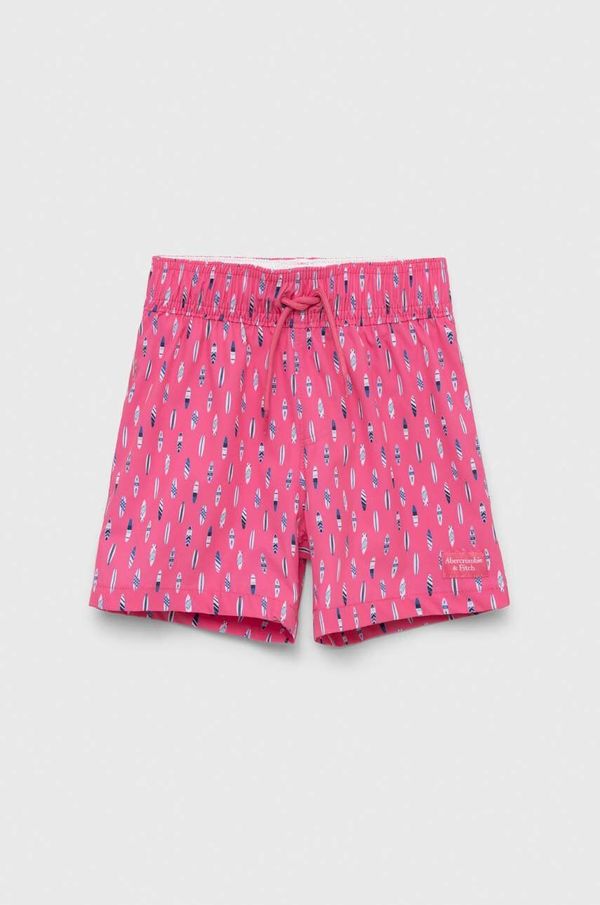 Abercrombie & Fitch Dječje kratke hlače za kupanje Abercrombie & Fitch boja: ružičasta