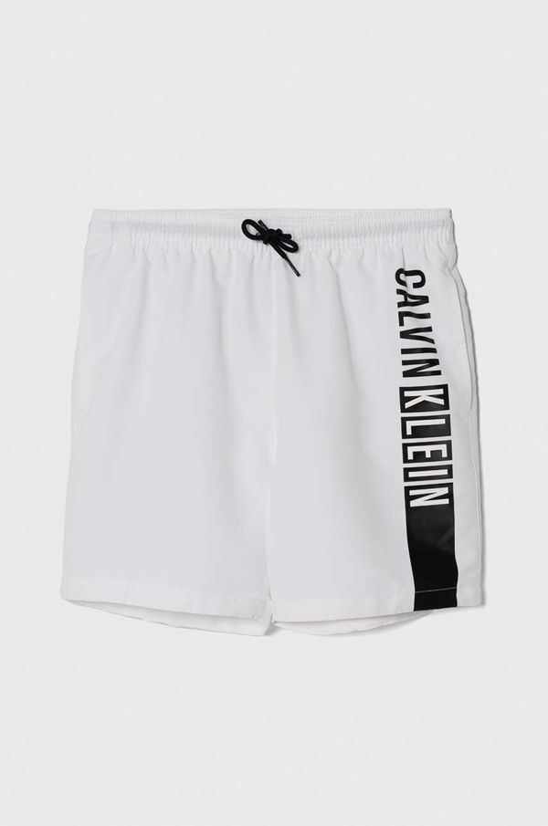 Calvin Klein Jeans Dječje kratke hlače za kupanje Calvin Klein Jeans boja: bijela