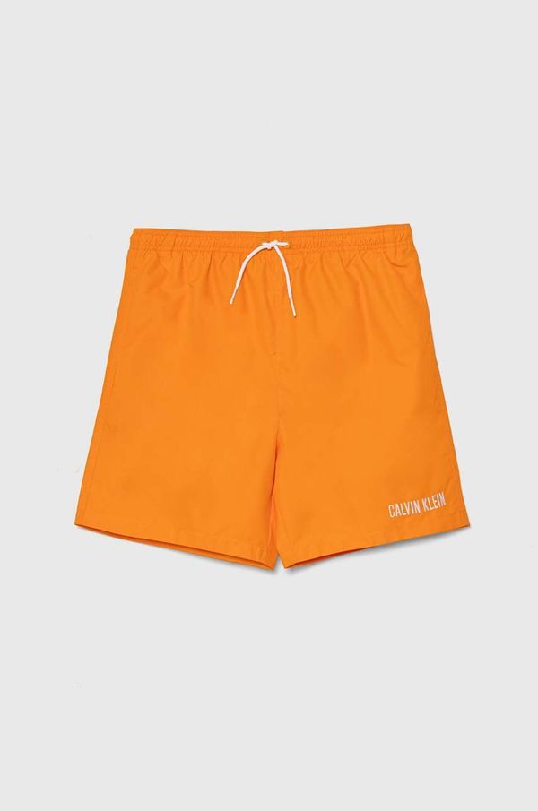 Calvin Klein Jeans Dječje kratke hlače za kupanje Calvin Klein Jeans boja: narančasta, KV0KV00051