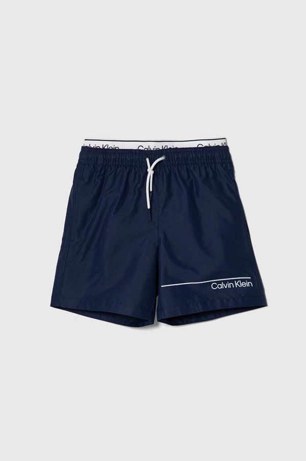 Calvin Klein Jeans Dječje kratke hlače za kupanje Calvin Klein Jeans boja: tamno plava