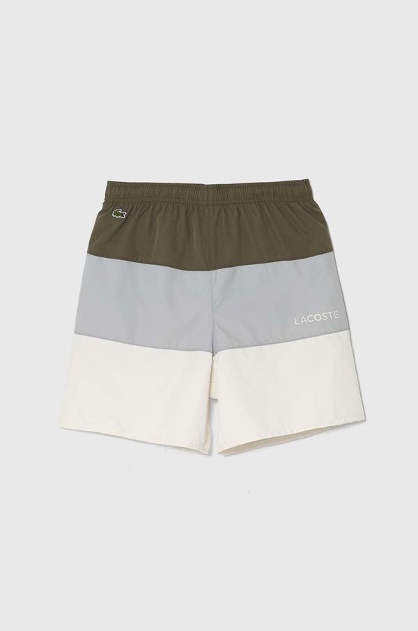 Lacoste Dječje kratke hlače za kupanje Lacoste boja: siva