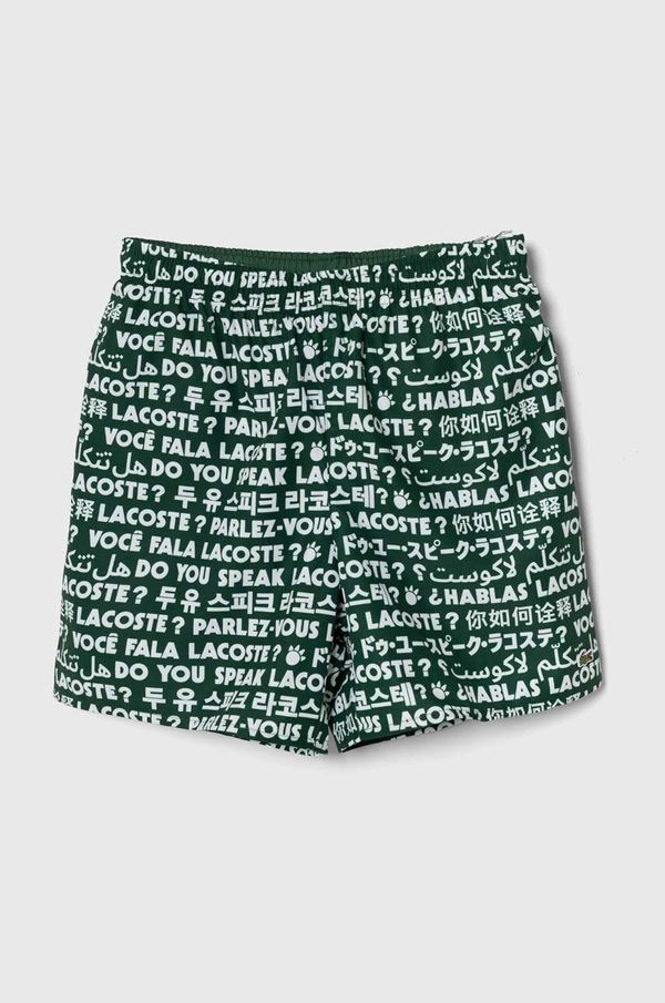 Lacoste Dječje kratke hlače za kupanje Lacoste boja: zelena