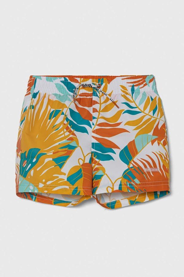 Pepe Jeans Dječje kratke hlače za kupanje Pepe Jeans LEAF SWIMSHORT boja: žuta