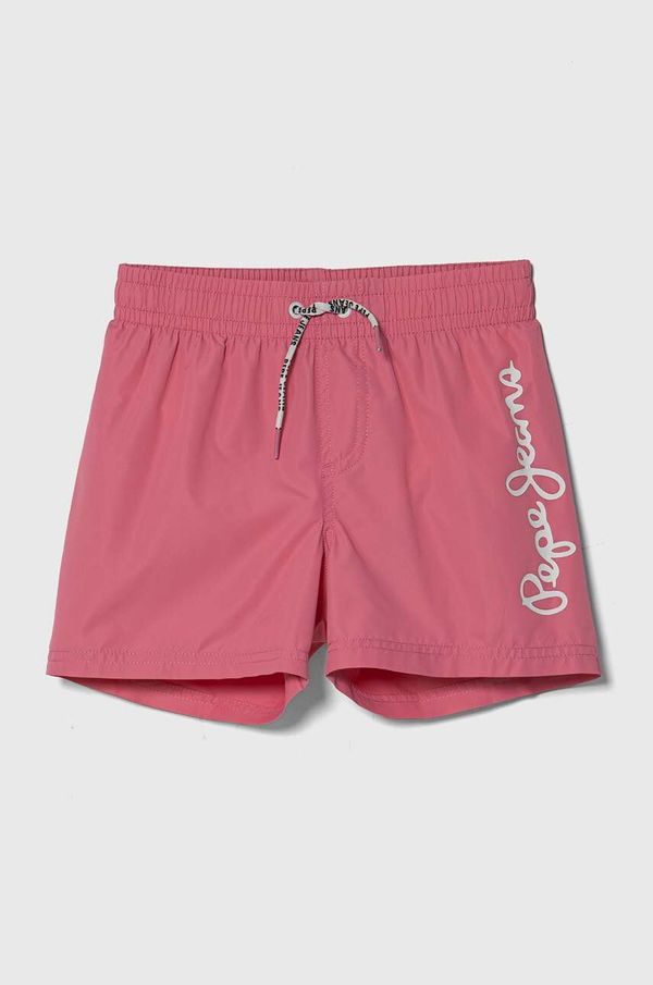 Pepe Jeans Dječje kratke hlače za kupanje Pepe Jeans LOGO SWIMSHORT boja: ružičasta