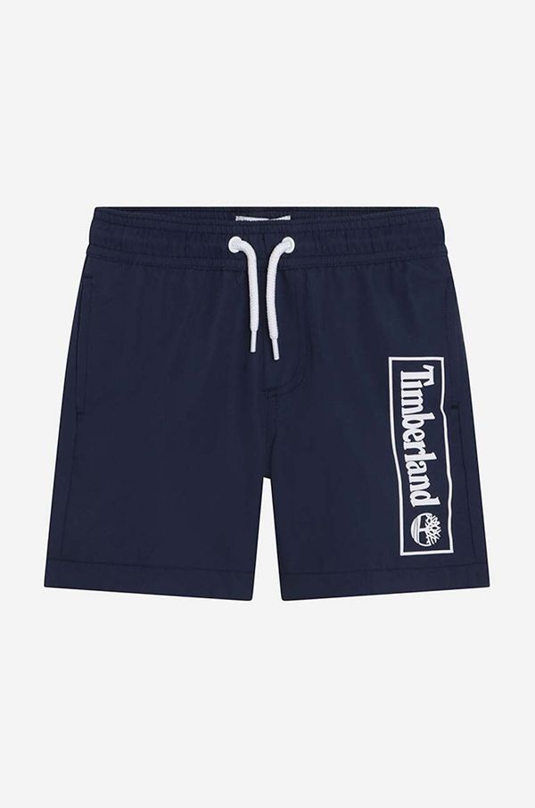 Timberland Dječje kratke hlače za kupanje Timberland Swim Shorts boja: tamno plava, s tiskom