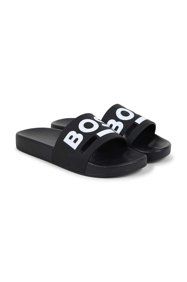 Boss Dječje natikače BOSS Aqua Slides boja: crna, J51320