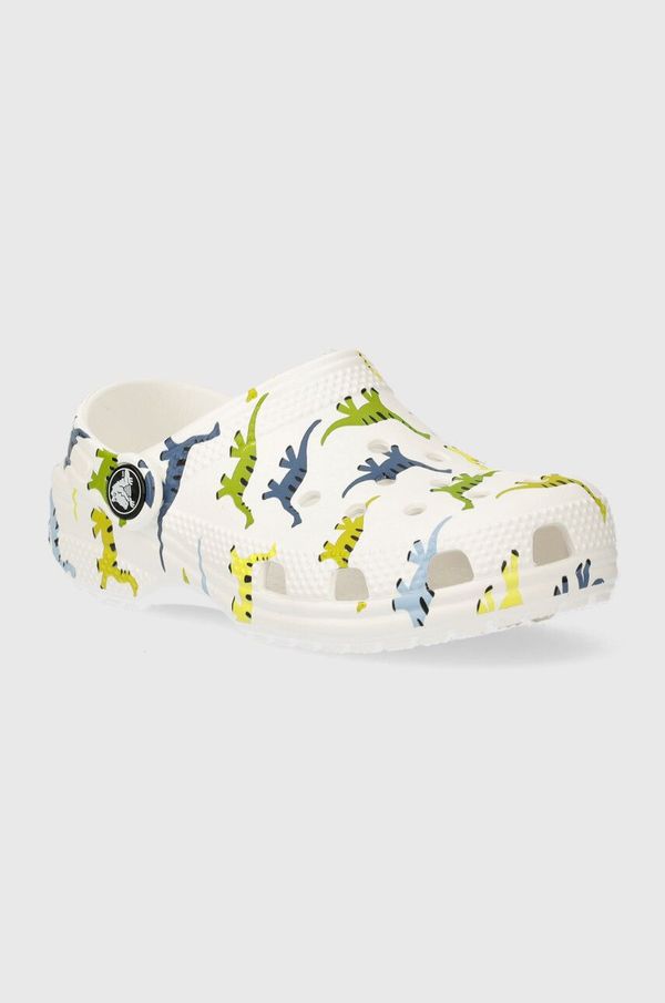 Crocs Dječje natikače Crocs CLASSIC CHARACTER PRINT CLOG boja: zelena