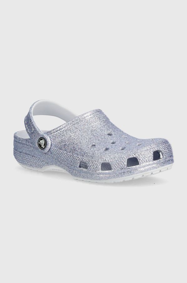 Crocs Dječje natikače Crocs Classic Glitter Clog boja: ljubičasta