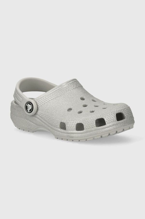 Crocs Dječje natikače Crocs CLASSIC GLITTER CLOG boja: siva