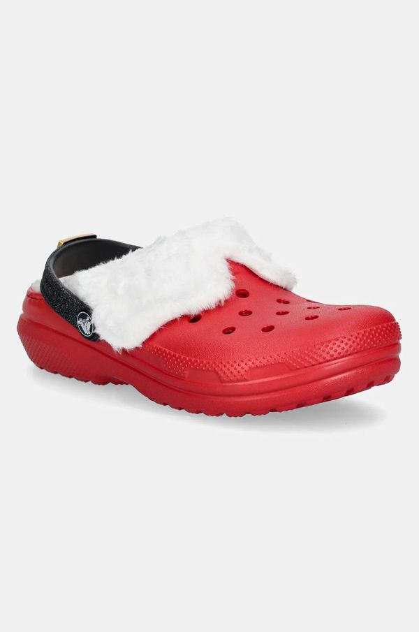 Crocs Dječje natikače Crocs CLASSIC LINED SANTA CLOG boja: crvena, 210931