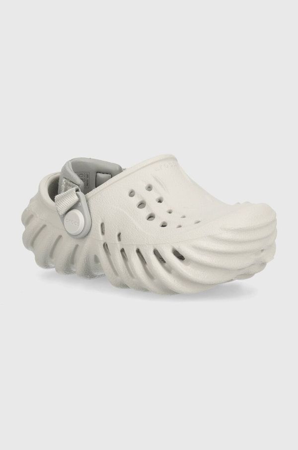 Crocs Dječje natikače Crocs ECHO CLOG boja: siva